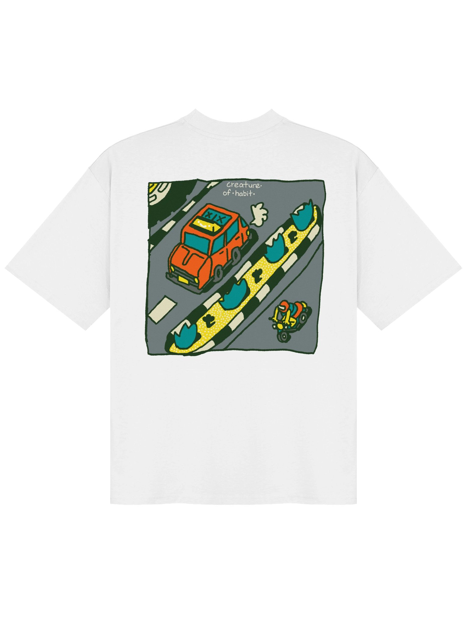 Cruisin' White Oversized T-Shirt product image (2)