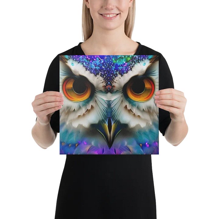 Fantasy Fractal Owl Art - v17 product image (2)