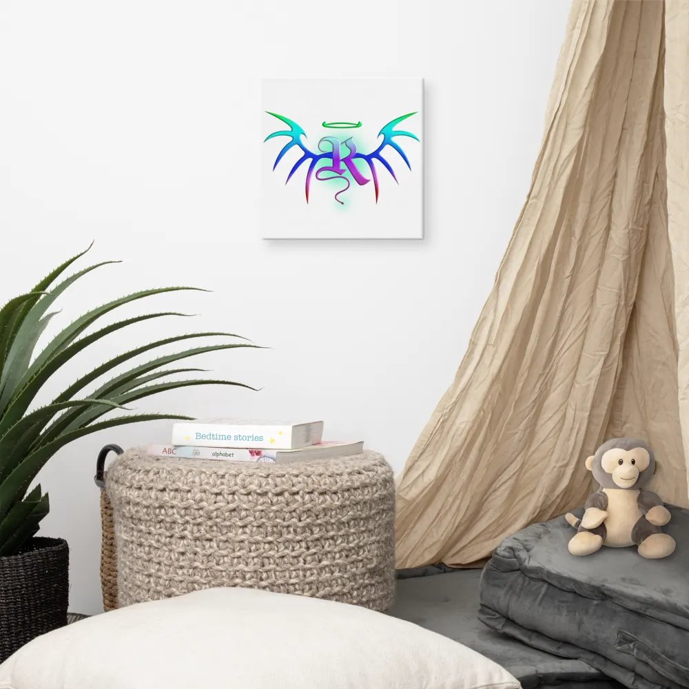 RafaZafar Logo Canvas Print (vaporwave) product image (7)