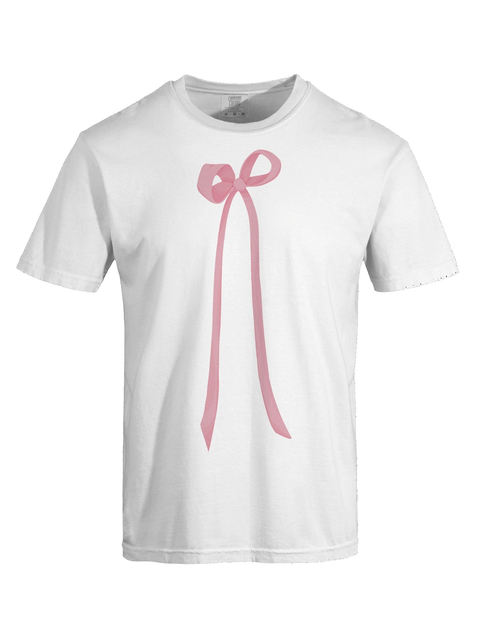 Vintage Pink Ribbon Bow T-Shirt product image (98)