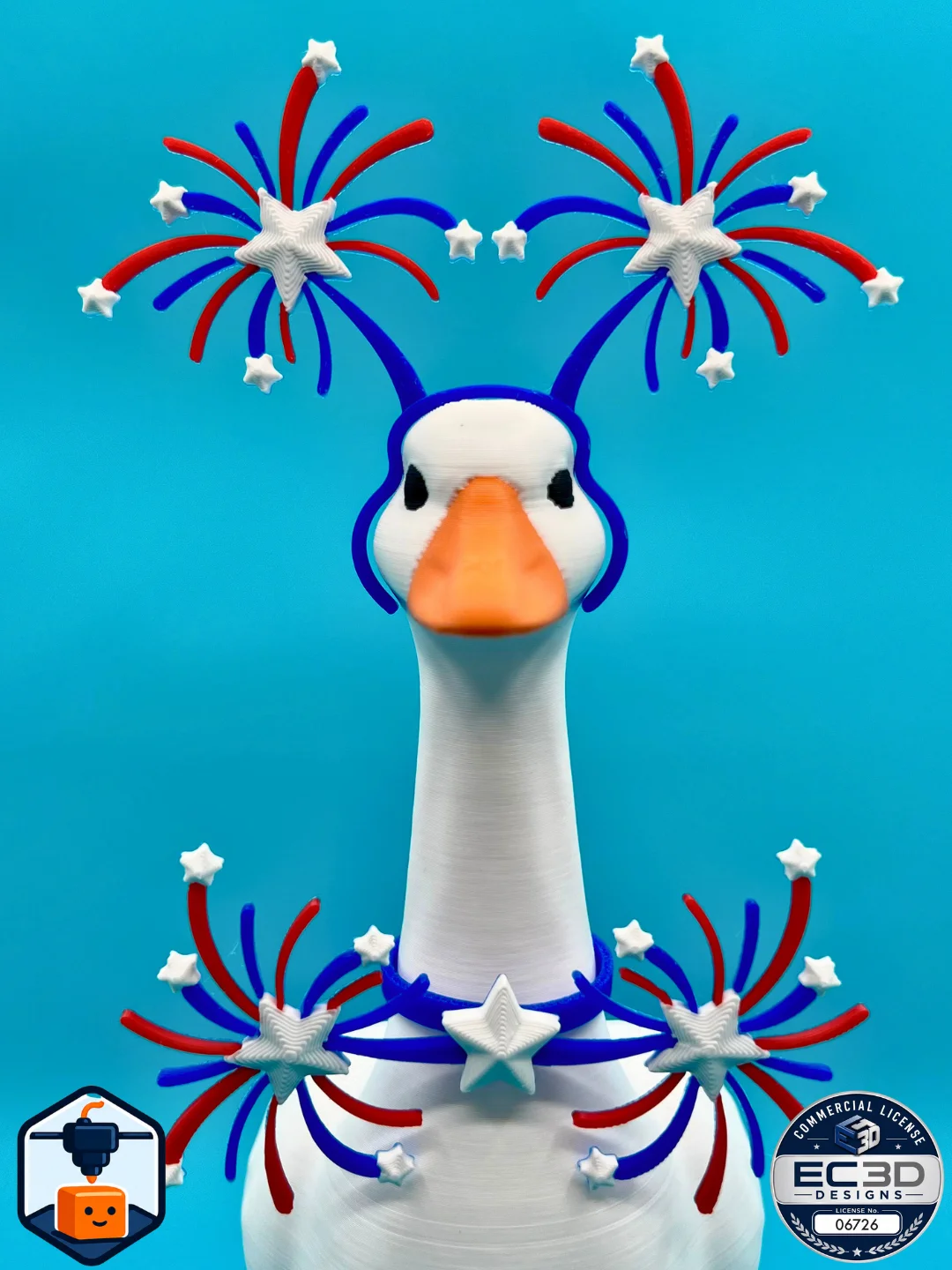 Fourth of July Fireworks- Desk Goose product image (1)