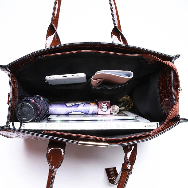 Crocodile Print Tote Crossbody Bags product image (6)
