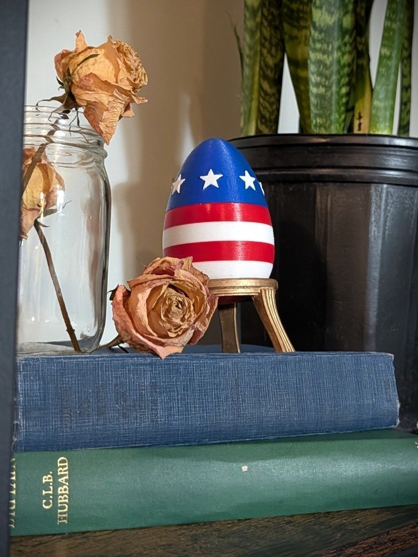 APBT Egg Decor | American Pit Bull Terrier Tile + Mini Scroll + Stand - Gift product image (5)