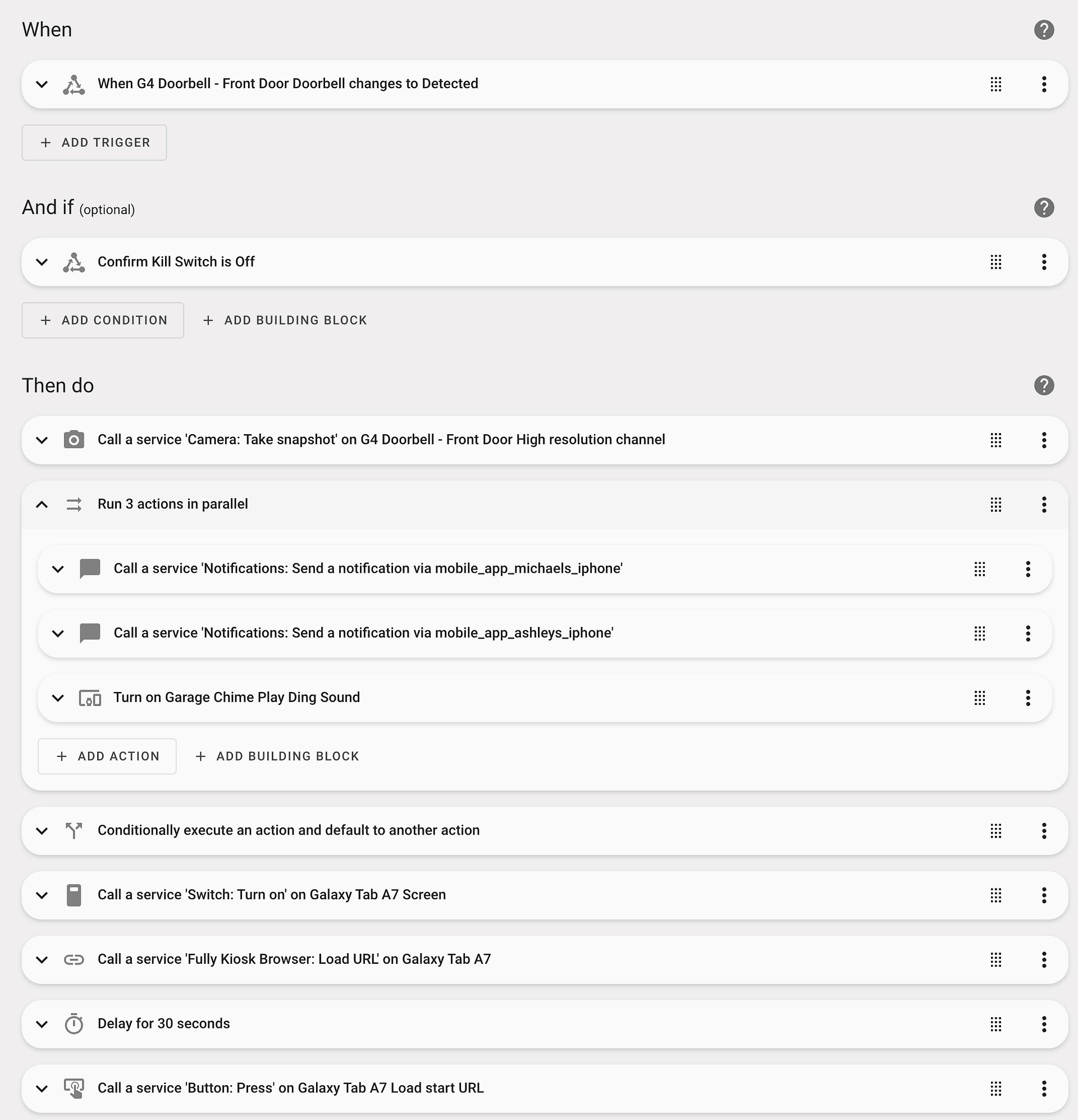 Video Doorbell Ringing YAML Code product image (2)