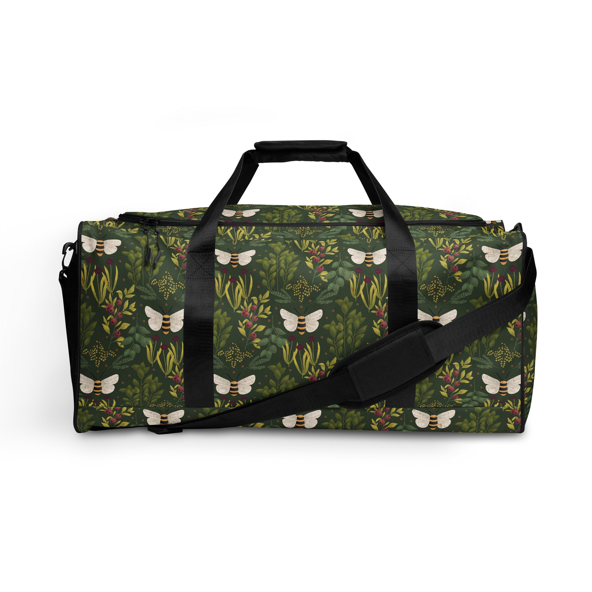 Bees and Foliage Duffel Bag product image (1)