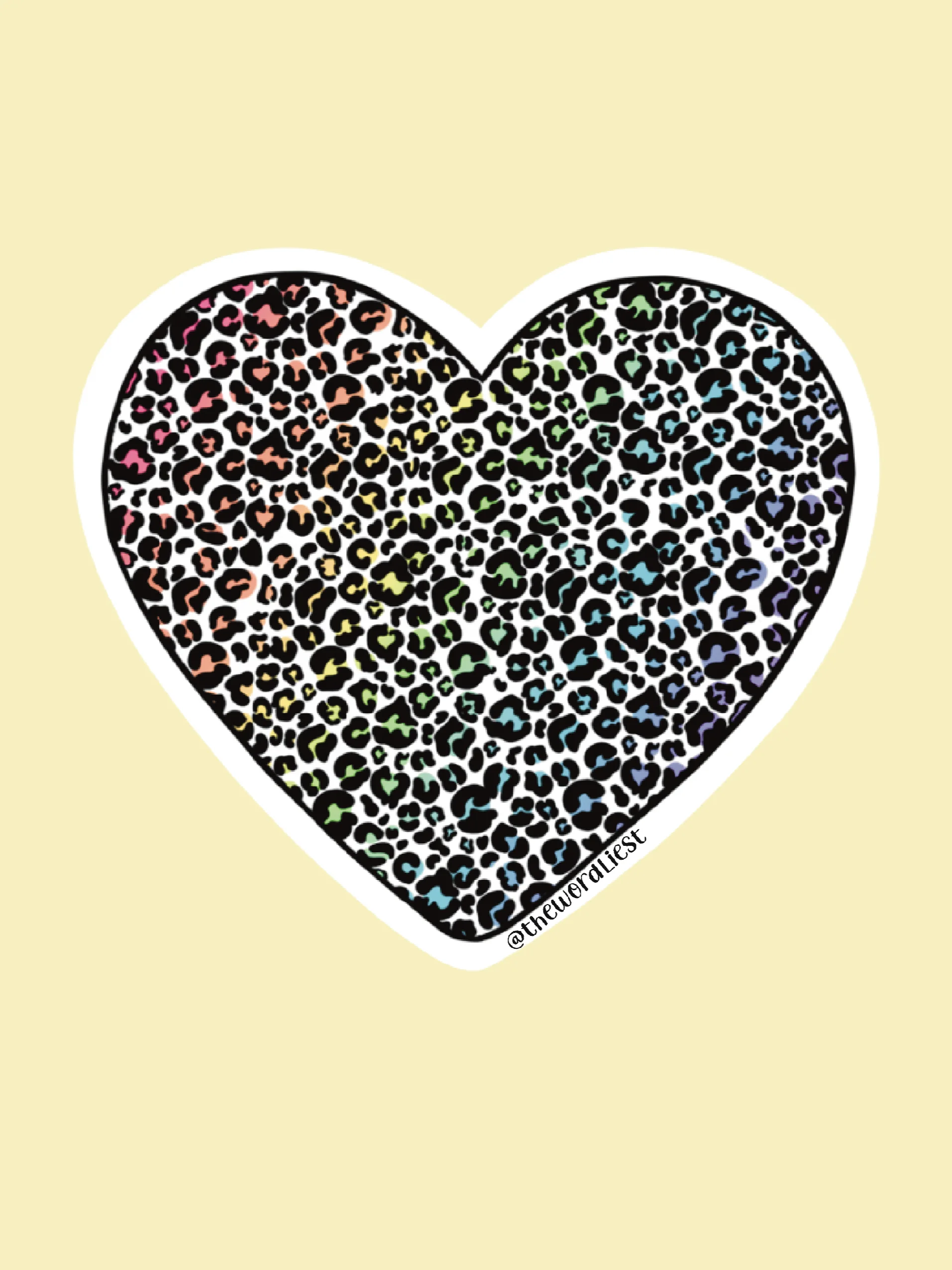 leopard heart vinyl sticker product image (1)