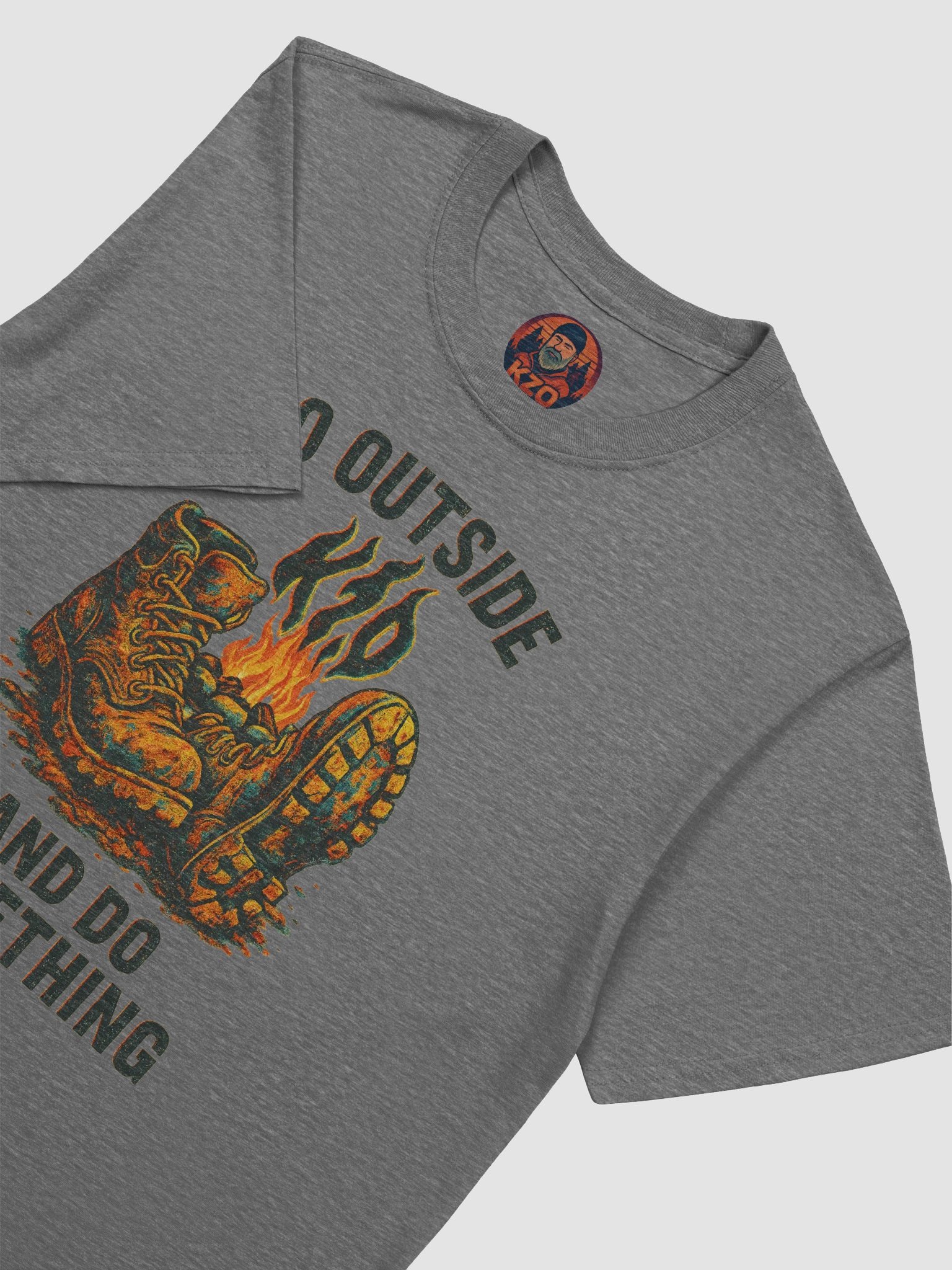 Go Outside and Do Something Tee – Graphite Heather Edition product image (3)