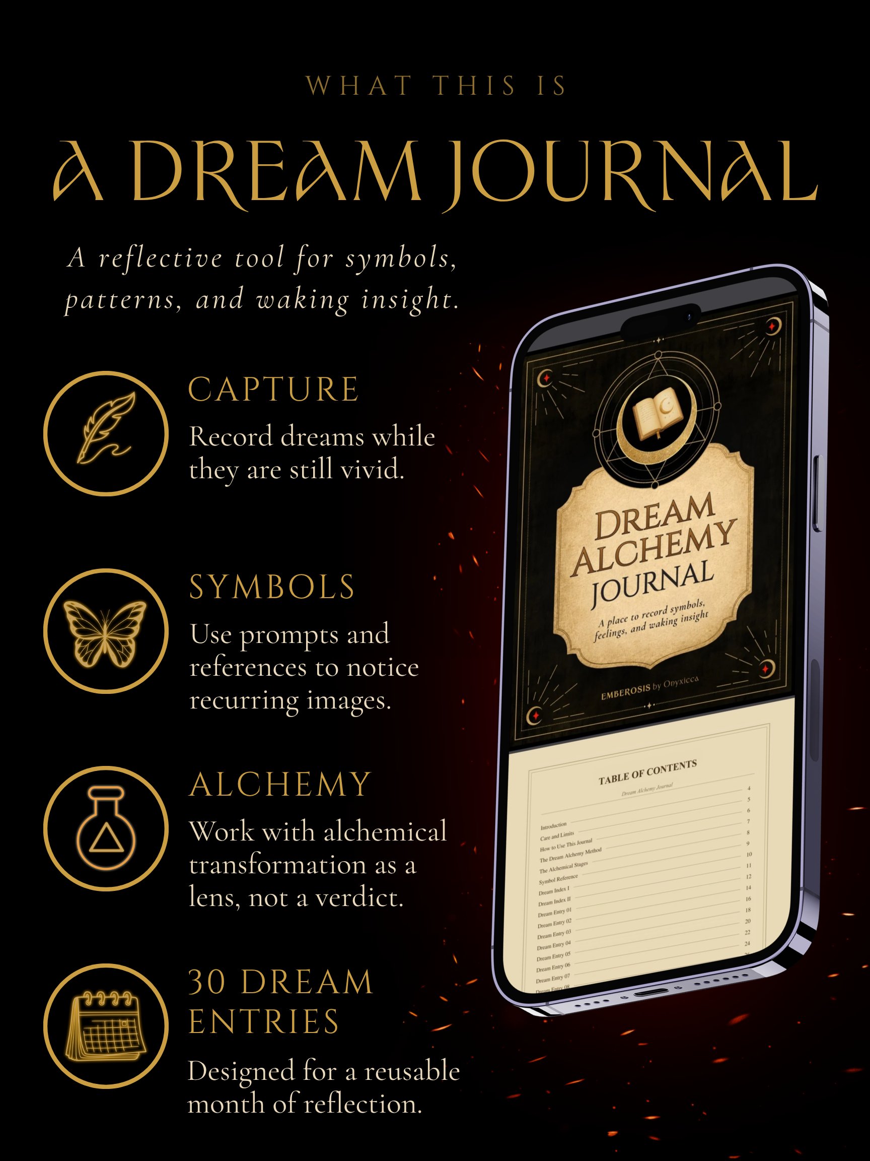 Dream Alchemy Journal PDF · 30-Day Dream Journal + Symbol Reflection Workbook product image (3)