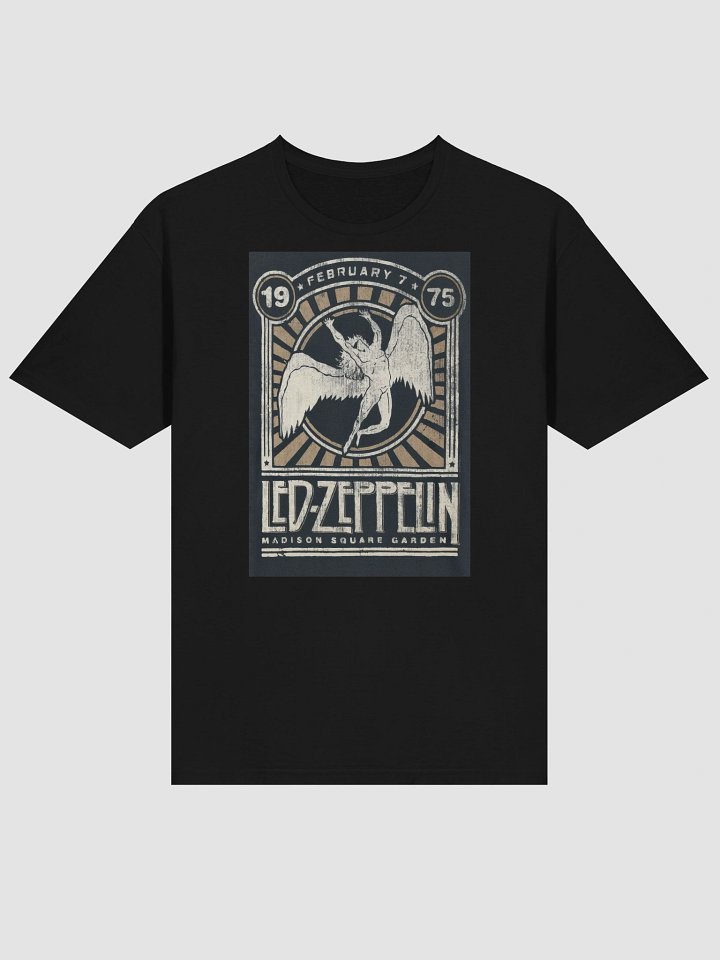 Led Zeppelin T-Shirt | 1975 Madison Square Garden Concert Poster Graphic Tee | Classic Rock Shirt product image (2)