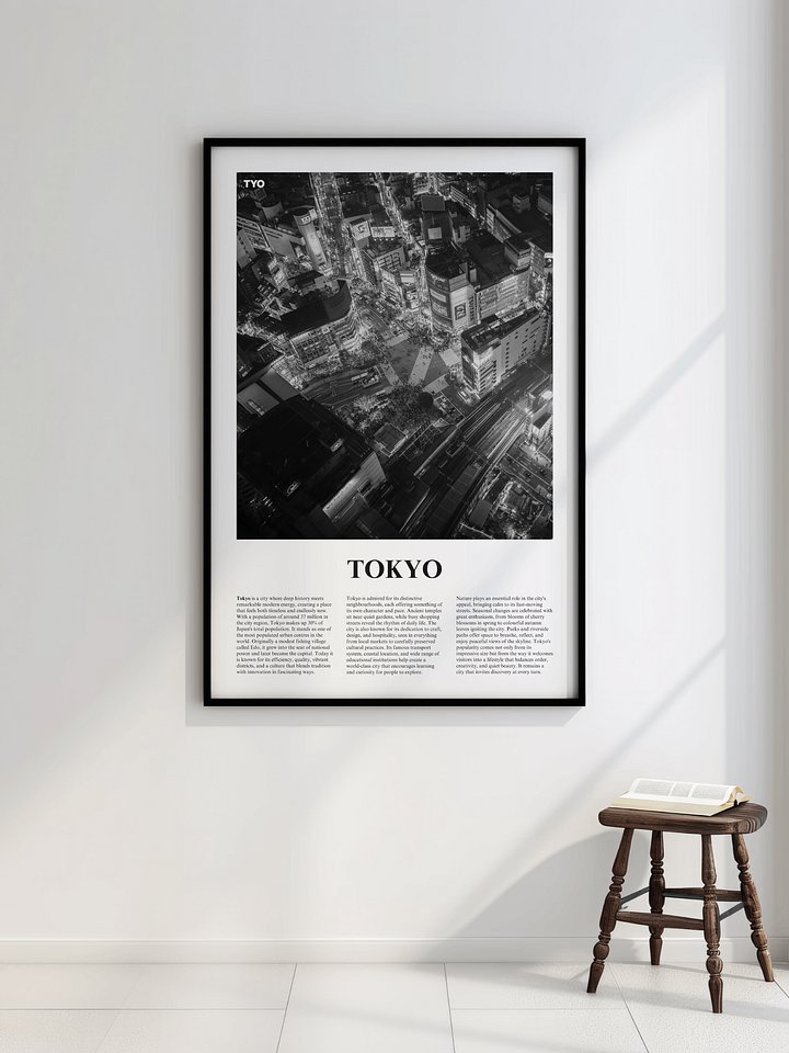 Tokyo 02 Newspaper Poster | Framed product image (2)