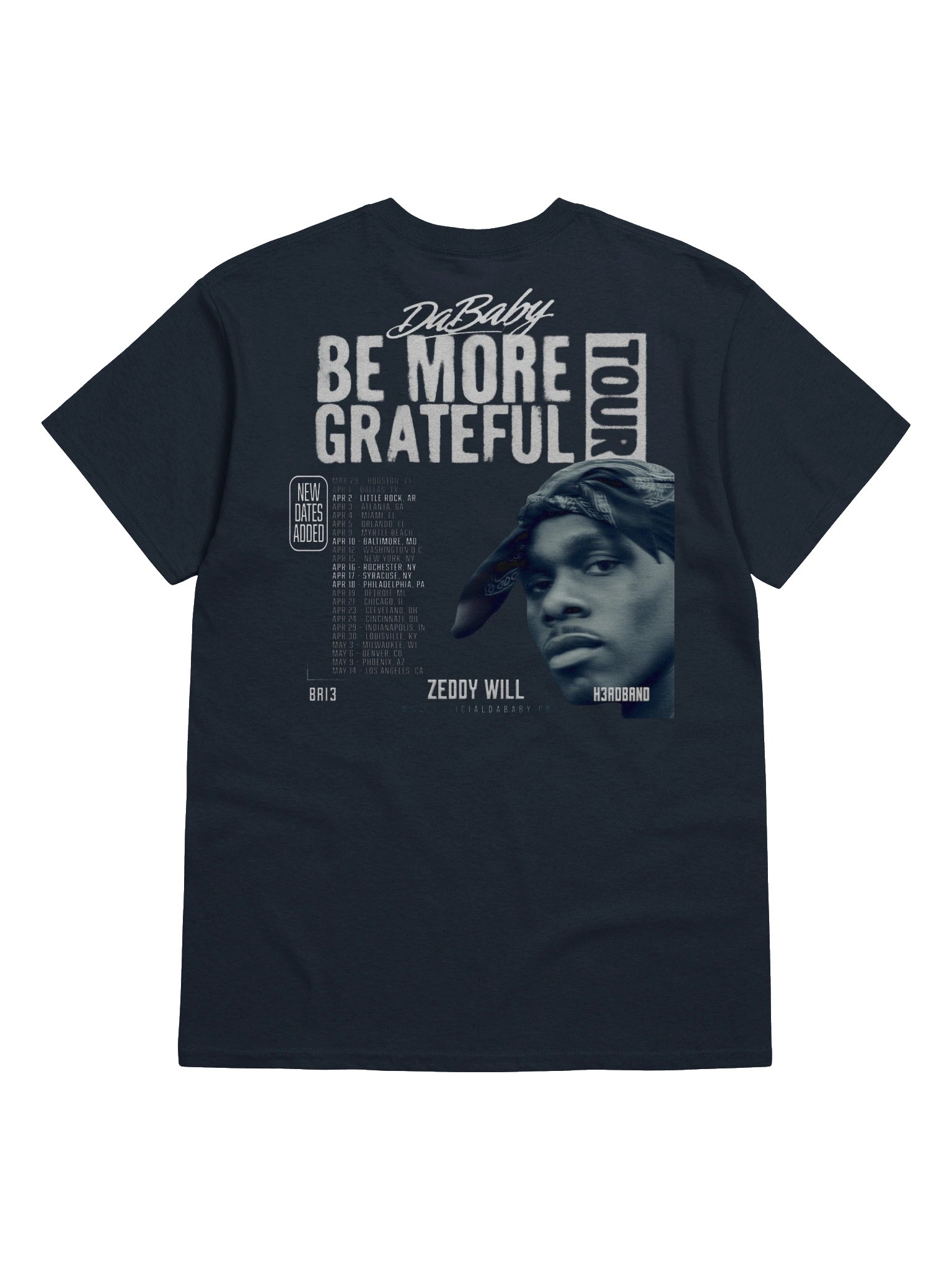 BE MORE GRATEFUL Tour Merch DaBaby Tshirt product image (2)