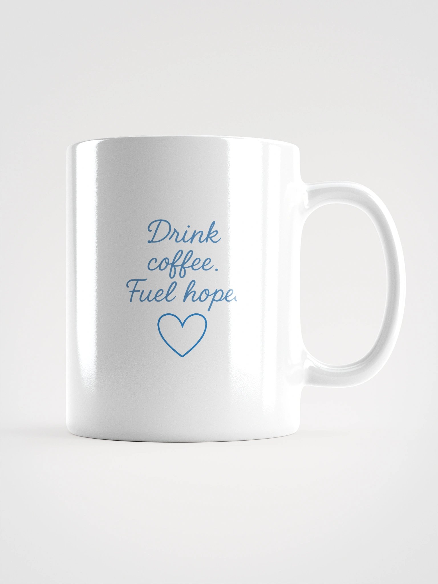 WobbleBoo Hope White Glossy Mug product image (2)