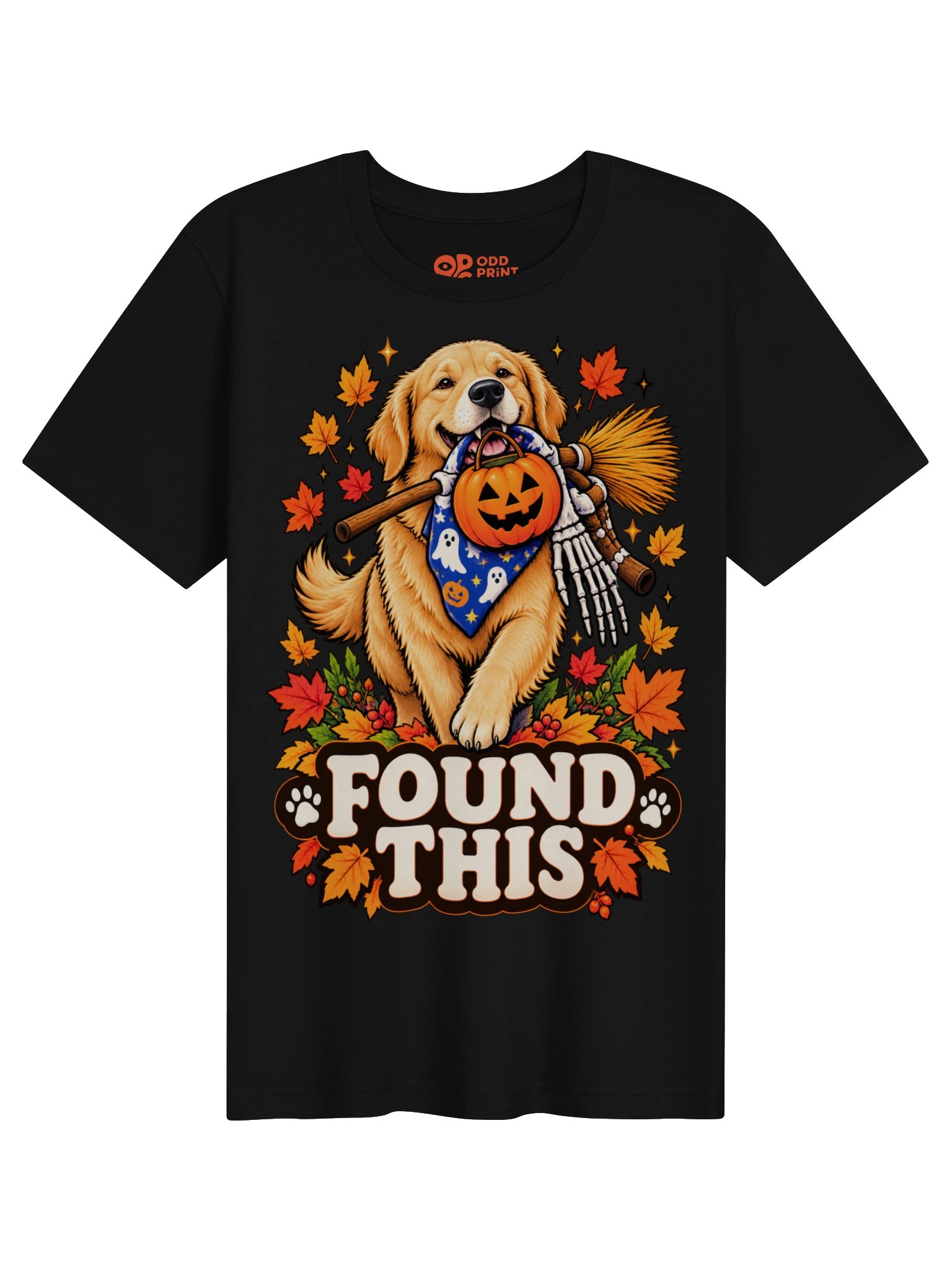 Golden Retriever Halloween T-Shirt – Found This product image (5)