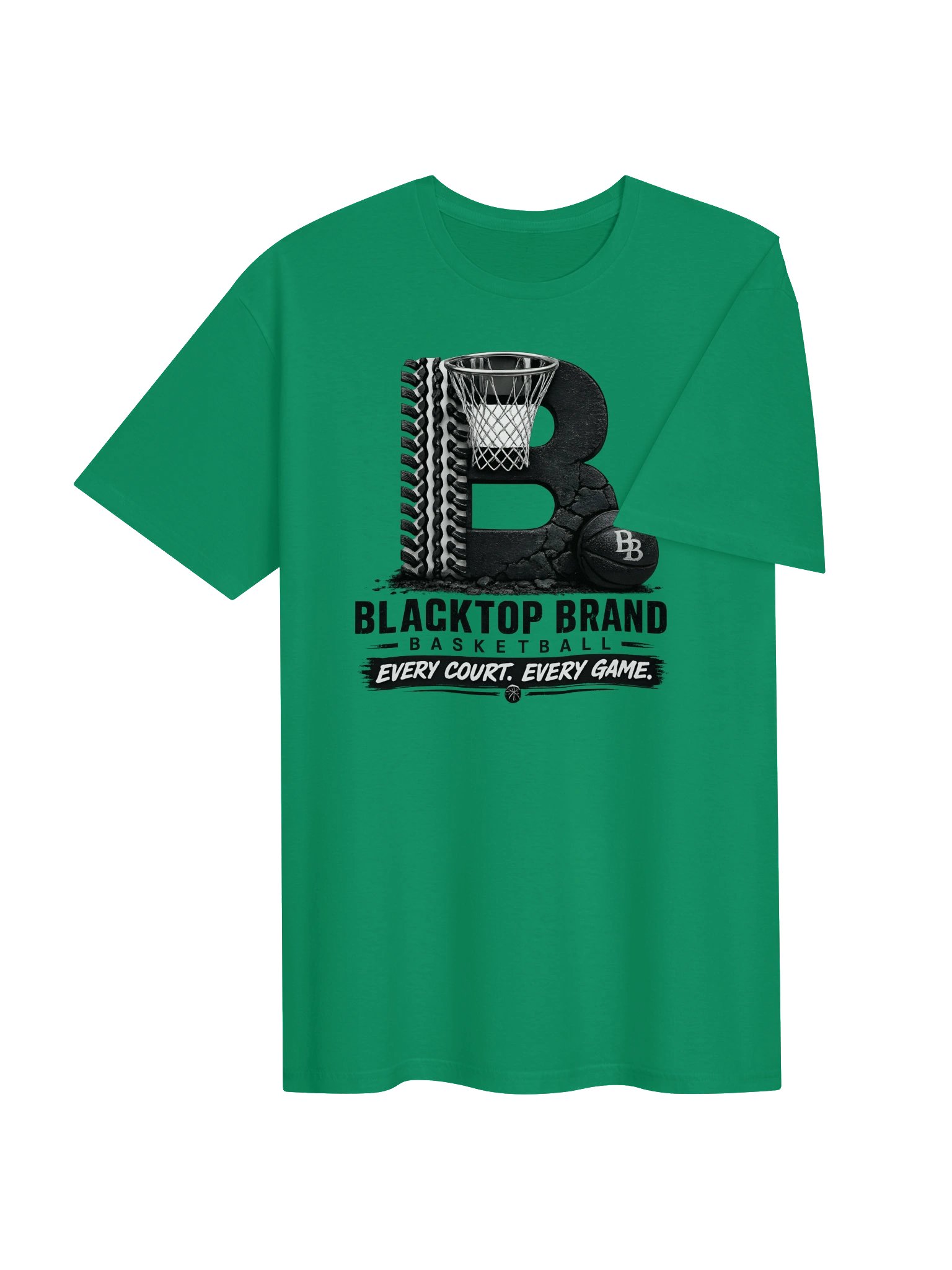 Blacktop Brand Basketball B Logo Tee product image (4)