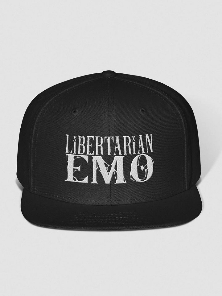 Libertarian Emo - Embroidered SnapBack White product image (1)