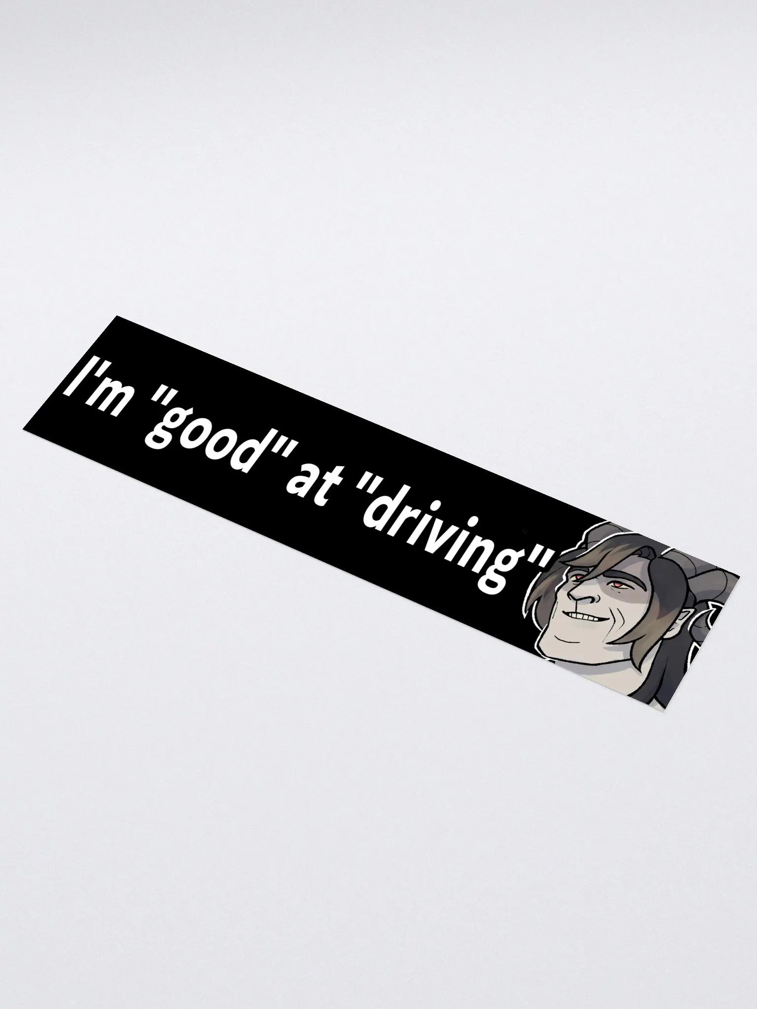 "Good" at "Driving" Bumper Sticker product image (1)