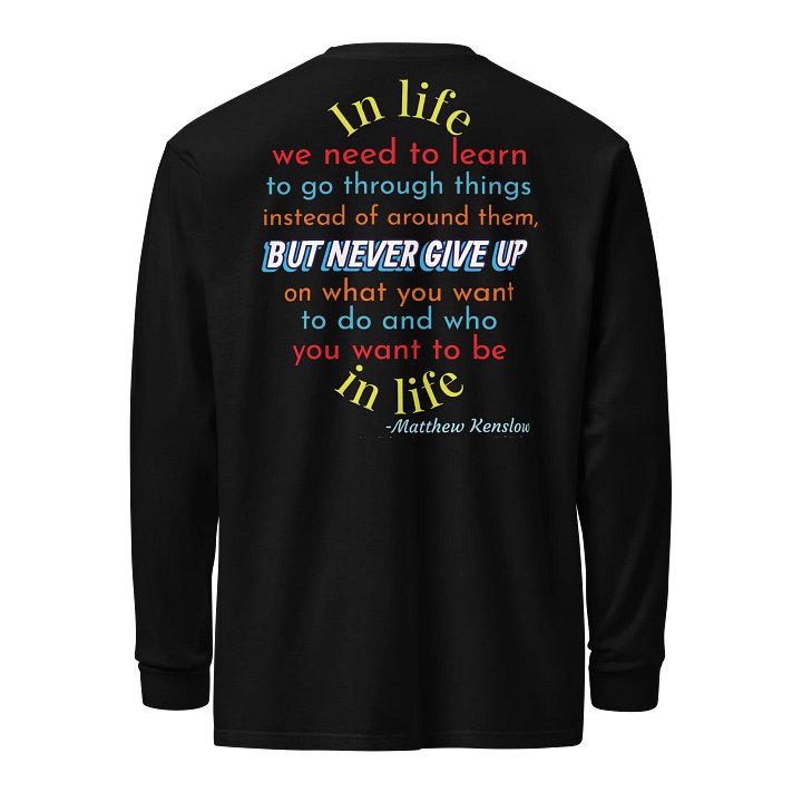 Heavyweight Long Sleeve Shirt [Quote 7] | Garment-Dyed, Unisex product image (1)