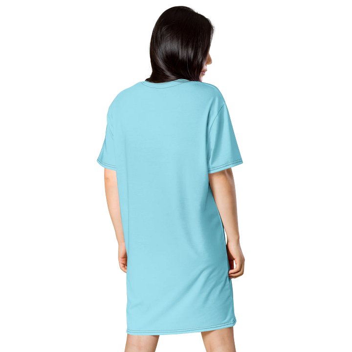 Oversized T-Shirt Dress - Icy Blizzard Blue, Sizes 2XS-6XL product image (2)