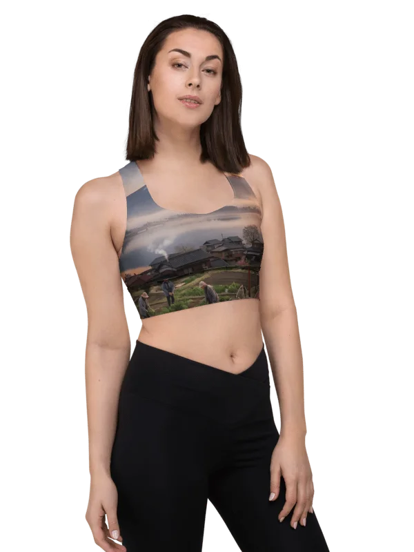 Mount Fuji Recycled Longline Sports Bra | UPF50+ Activewear product image (5)