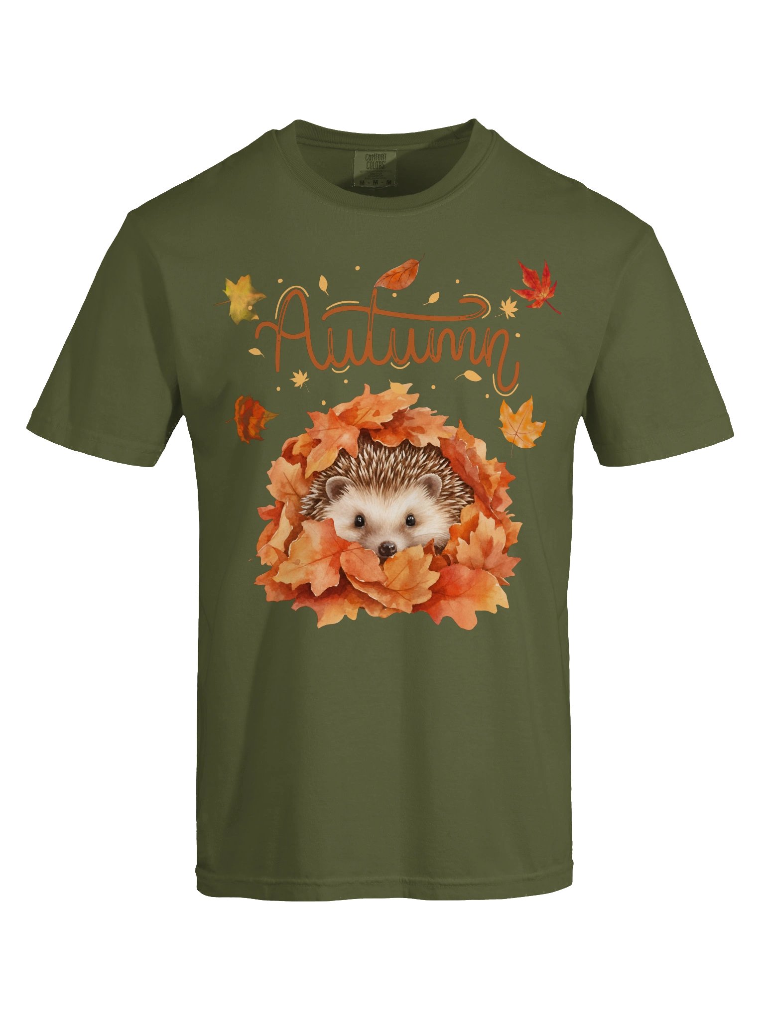 Autumn Hedgehog Fall Leaves Tee product image (21)