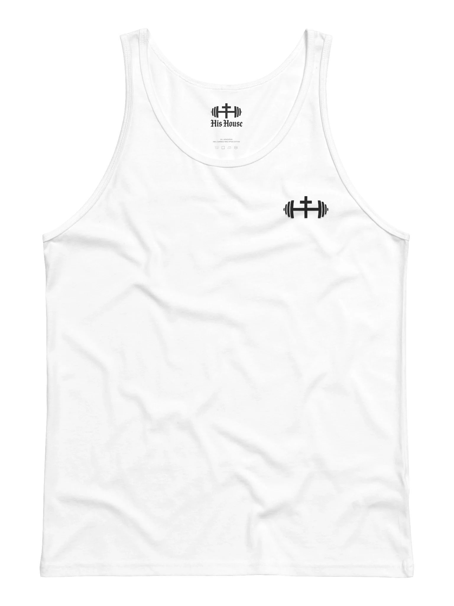 His House Mens Jersey Tank - Grey/White by His House