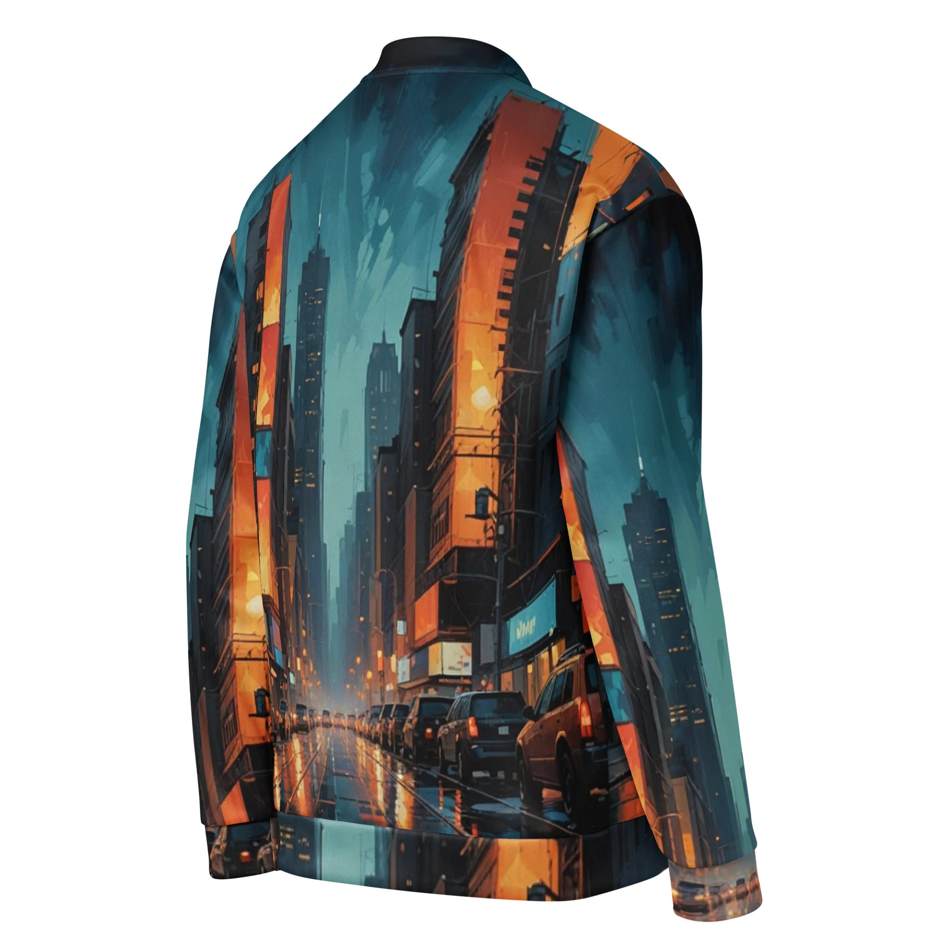 Abstract City 2 Bomber Jacket product image (4)