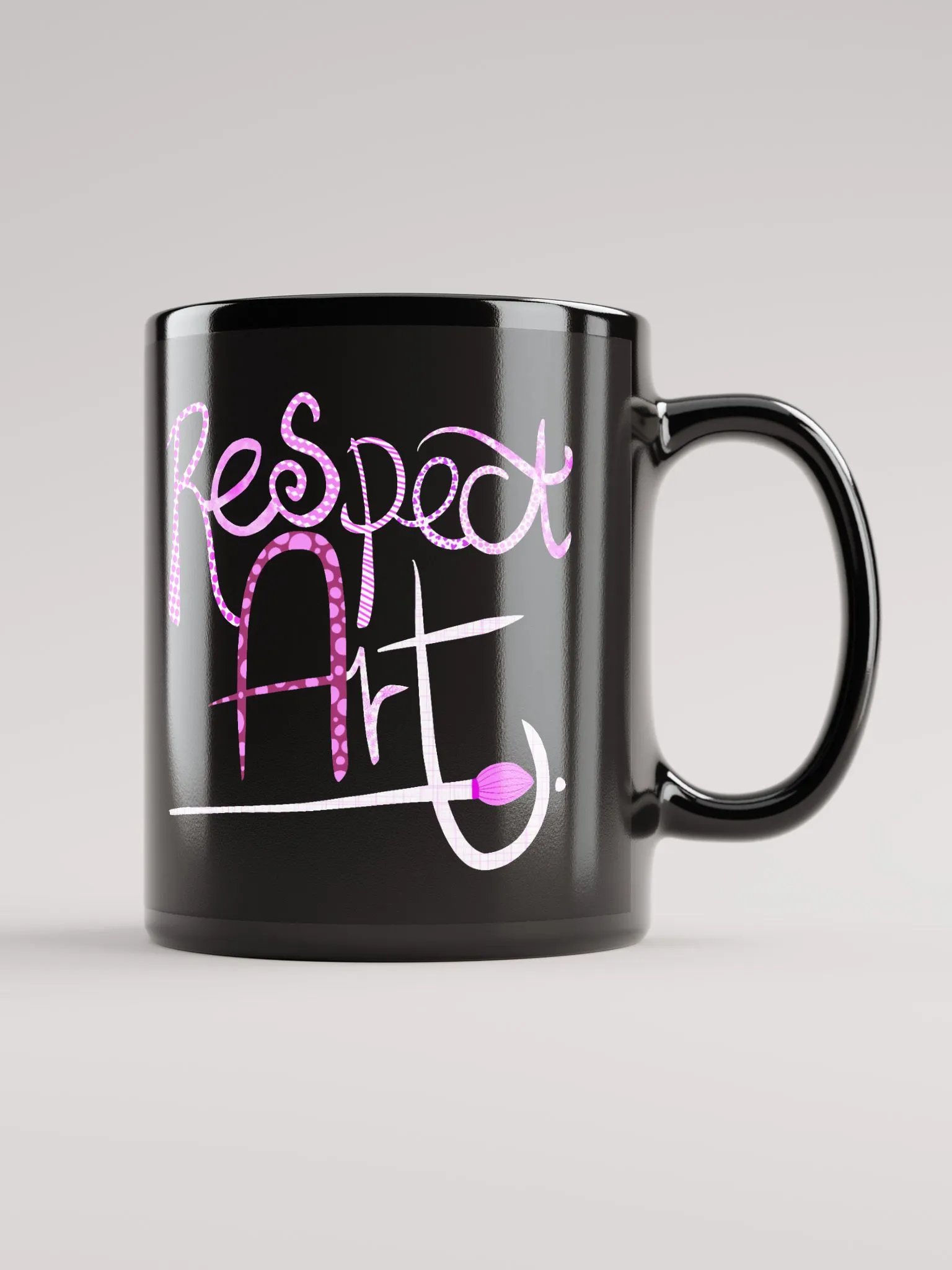 Respect Art Black Mug product image (4)