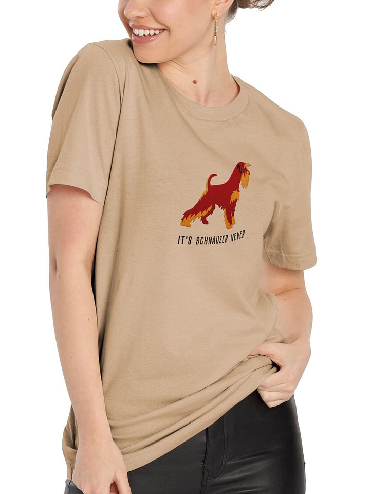It's Schnauzer Never T-Shirt(Embroidered) of a Miniature Schnauzer(Liver & Tan) product image (2)