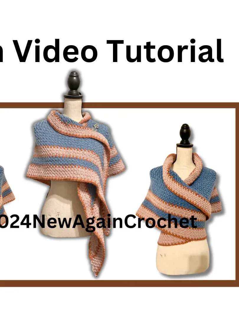1851 Crochet Shawl Pattern + Video Tutorial product image (1)
