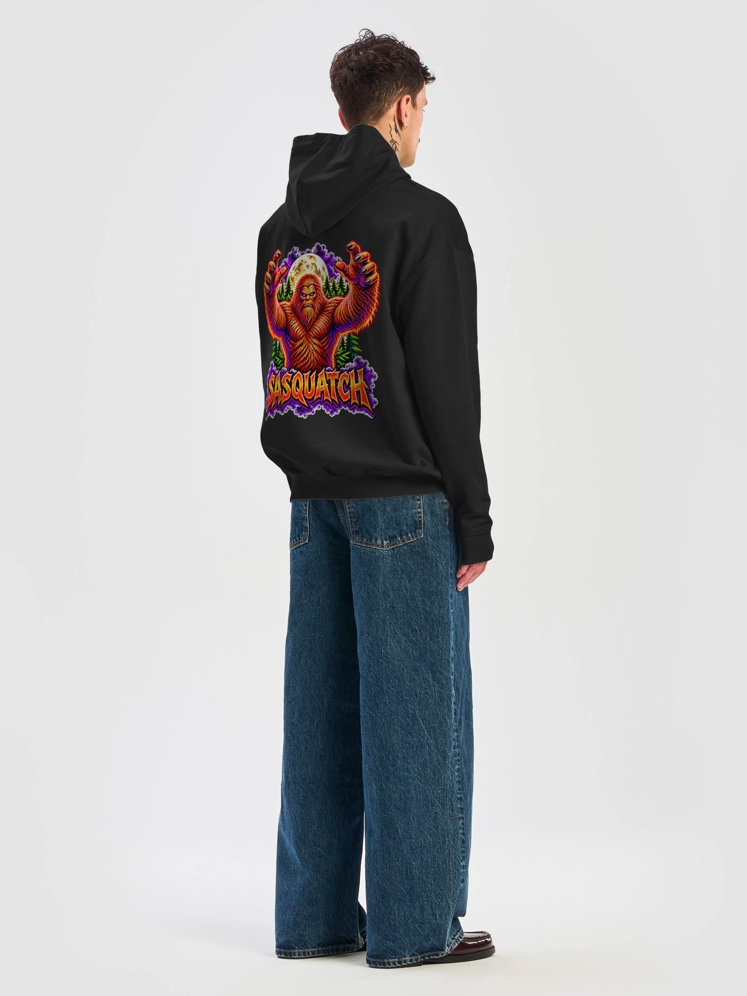Sasquatch: Neon Nightmares – Back Print Hoodie product image (12)