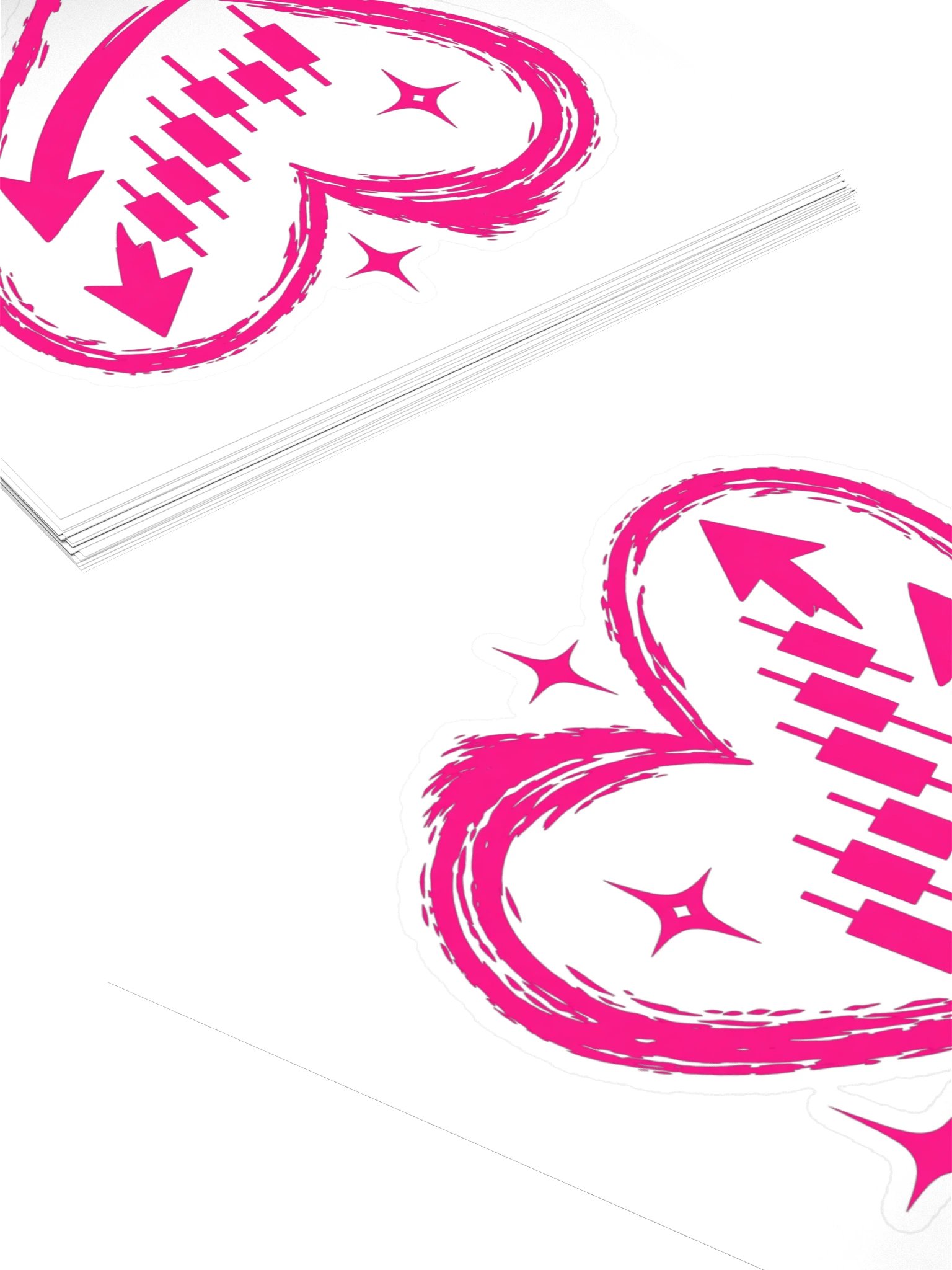 $PINK COIN Heart Sticker product image (4)