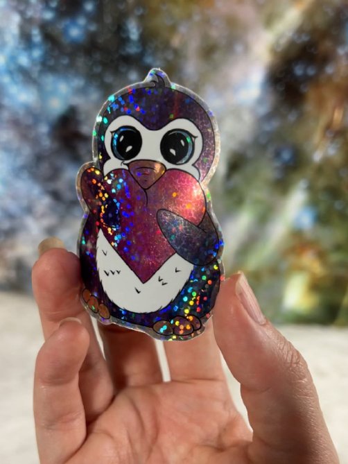 Pengu Love Holo Sticker product image (2)