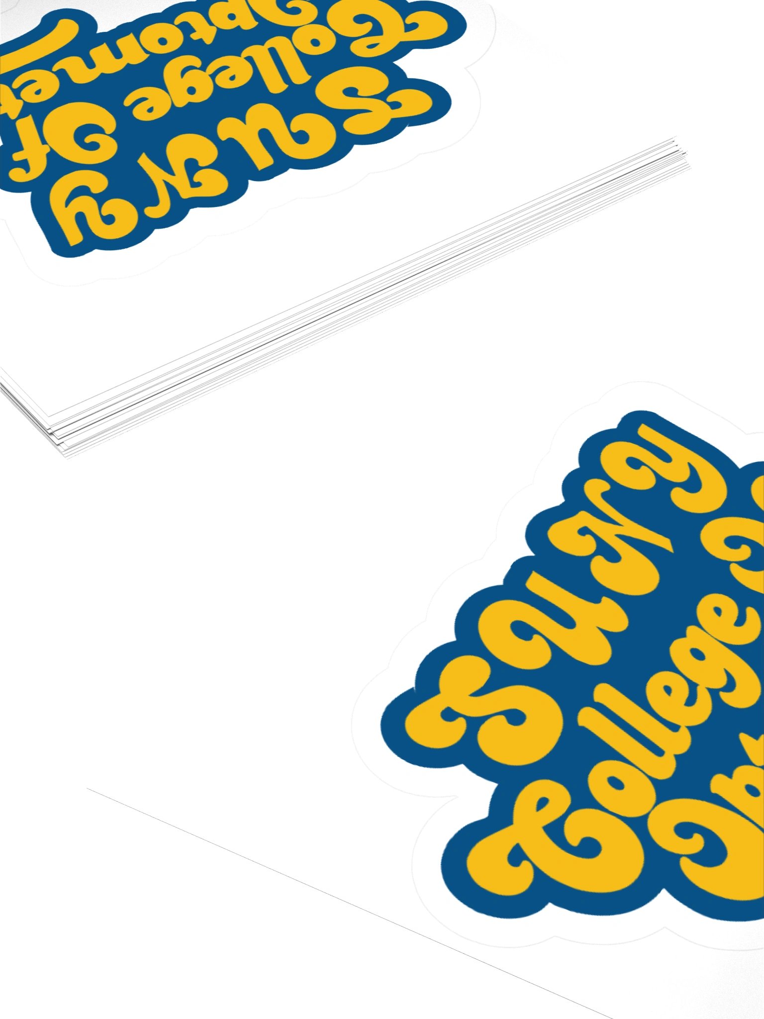 SUNY Optometry - Huffed Font Vinyl Sticker product image (2)