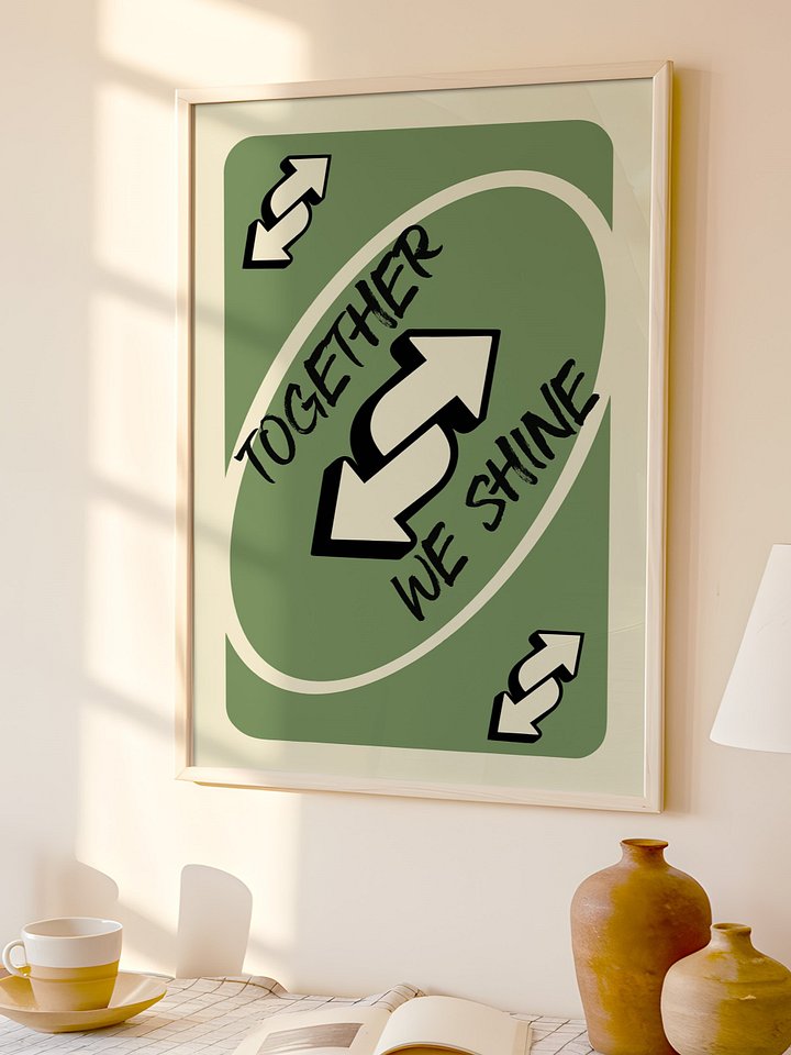 Together We Shine Wall Art Green product image (1)