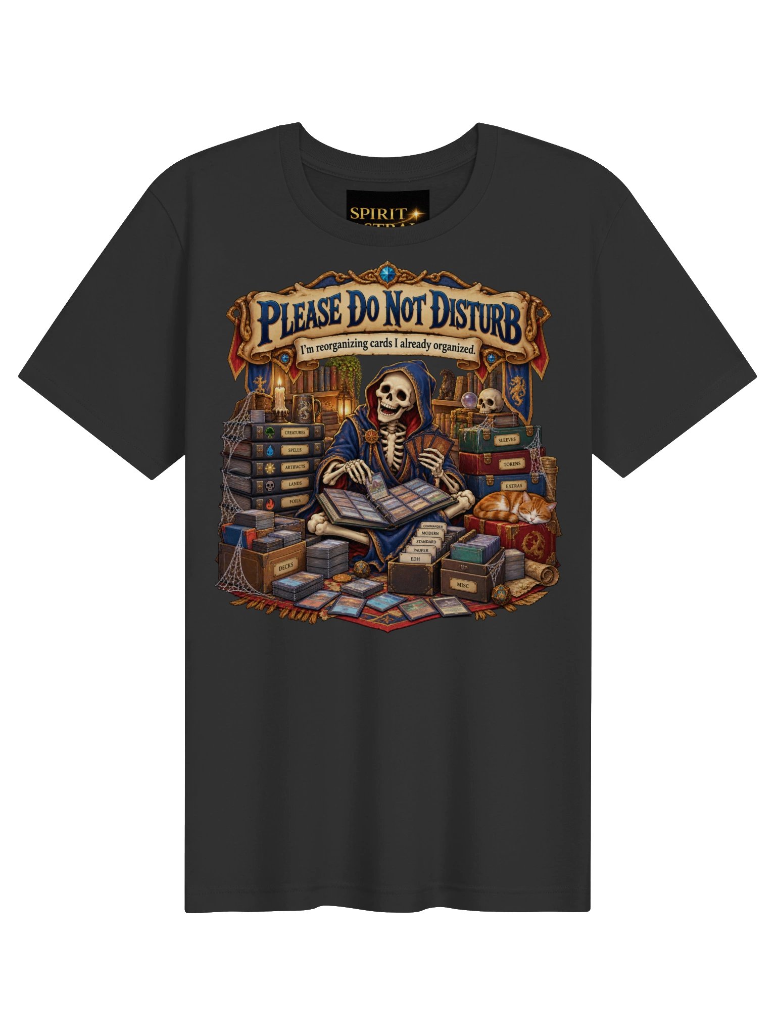 Please Do Not Disturb Card Reorg Skeleton Tee product image (15)