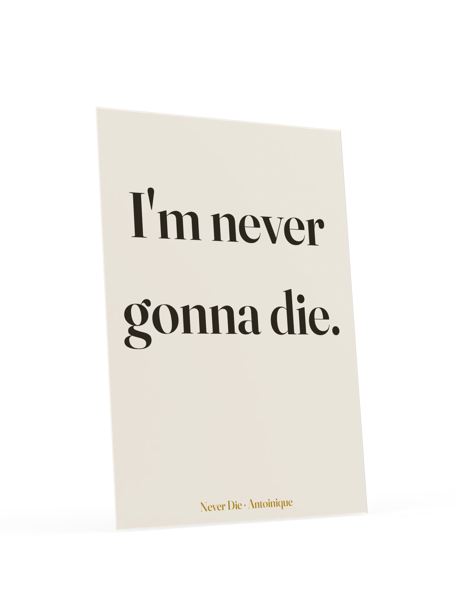 Never Die Lyric Art Print product image (4)
