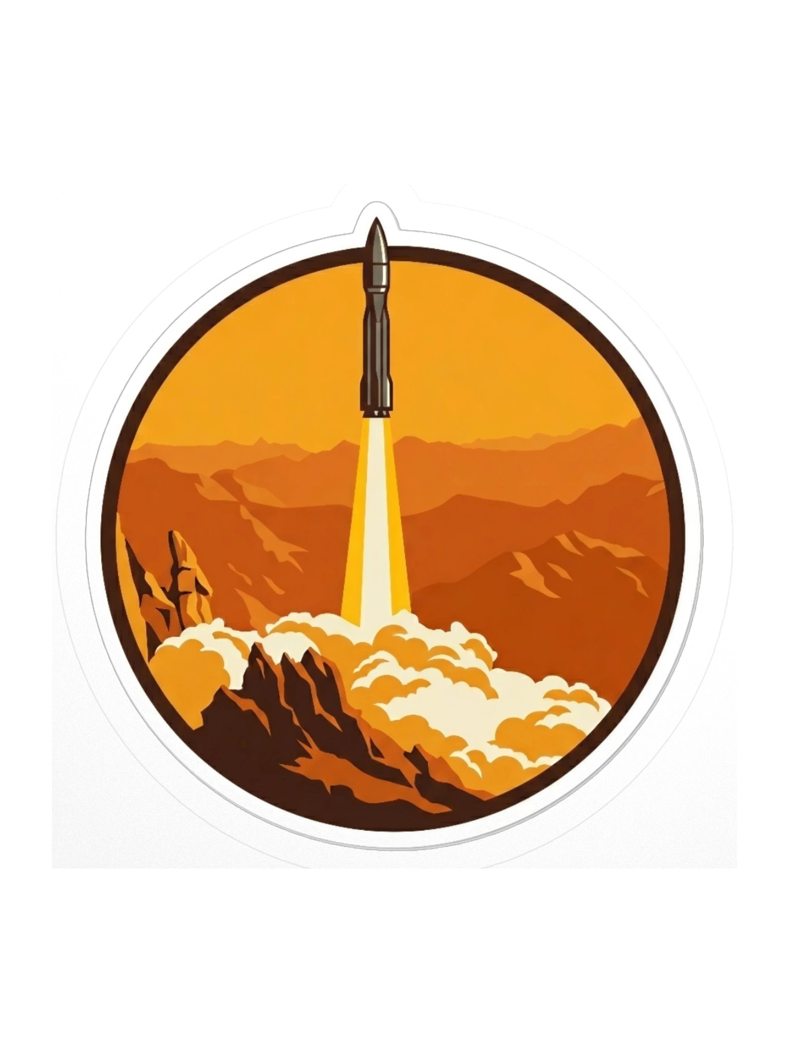 Rocket Liftoff Sticker product image (1)