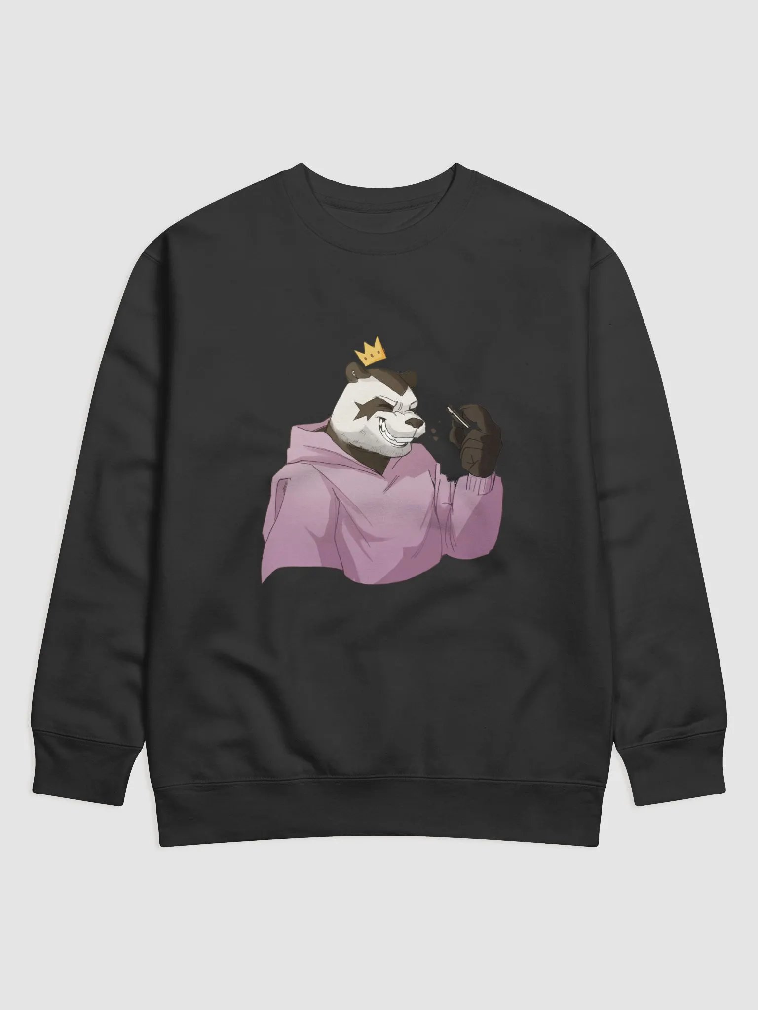 long sleeve panda eating a cookie product image (3)