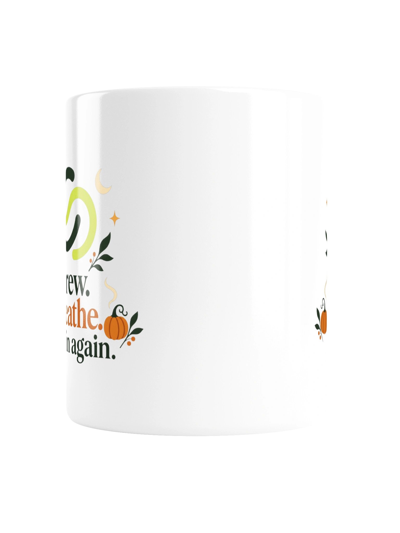 Brew, Breathe, Begin Again Halloween Coffee Mug product image (2)