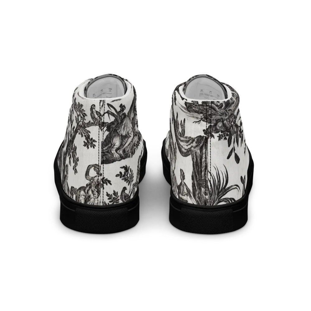 Jean–Baptiste Marie Hüet. Women's Toile High Top Canvas Shoes product image (4)