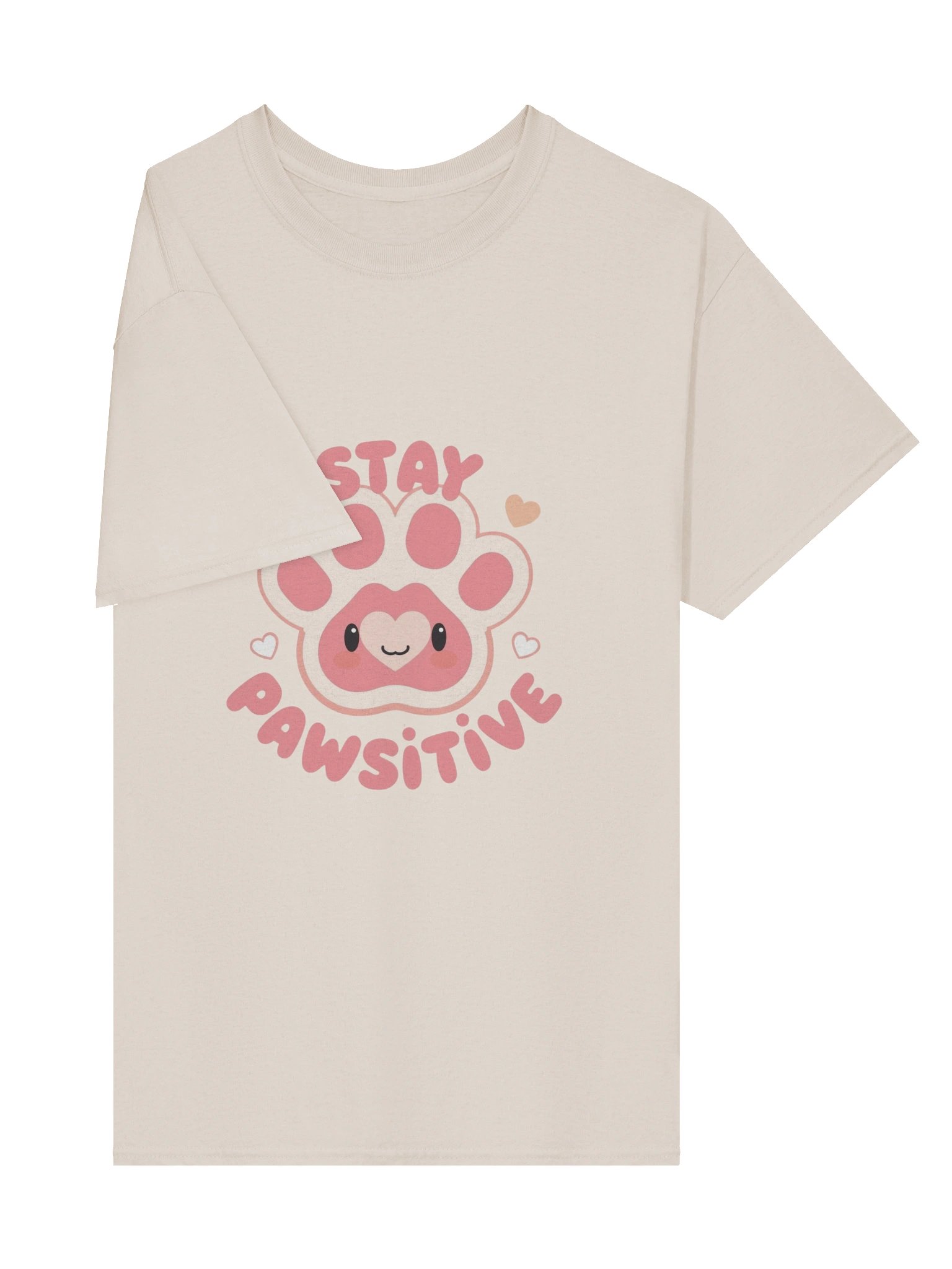 🩷Stay Pawsitive – Cute Kawaii Paw T-Shirt product image (88)