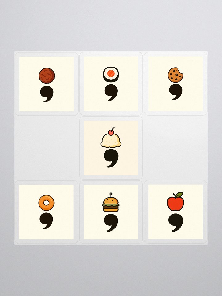 Food Variety Logo Sticker Set product image (1)