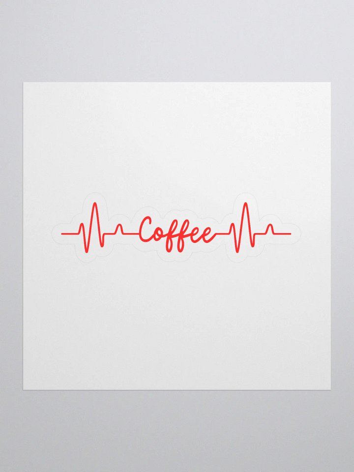 Coffee Heartbeat Sticker product image (1)