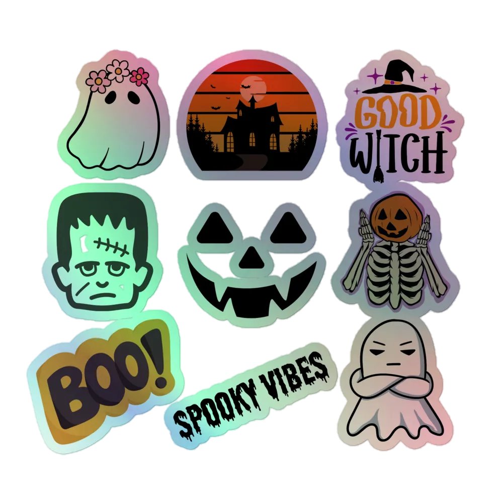 Holographic Halloween Sticker Pack product image (1)