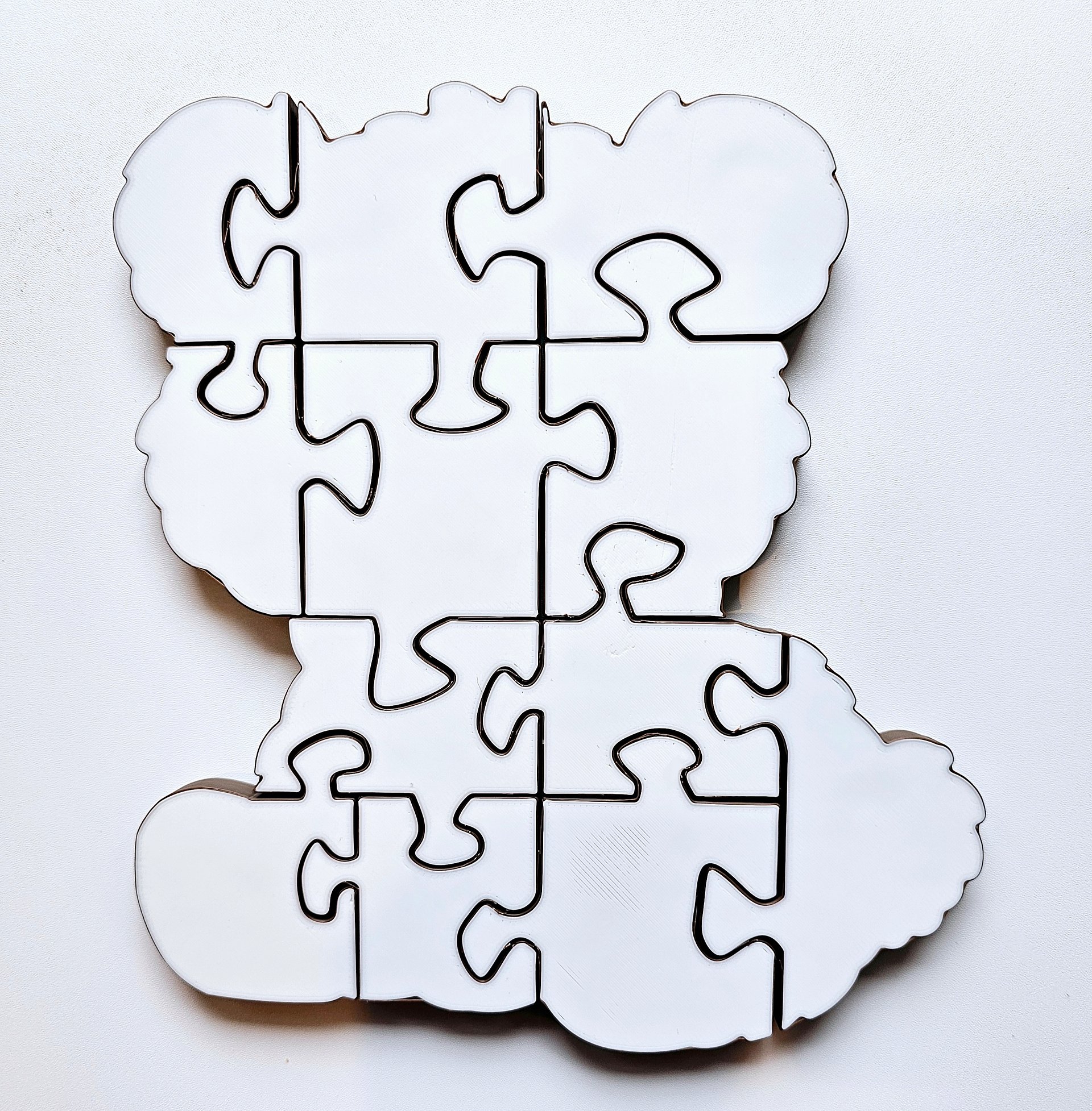 Bear Jigsaw Puzzle, 3D-Printed Educational Toy for Preschool, Montessori Play, STEM Learning product image (4)