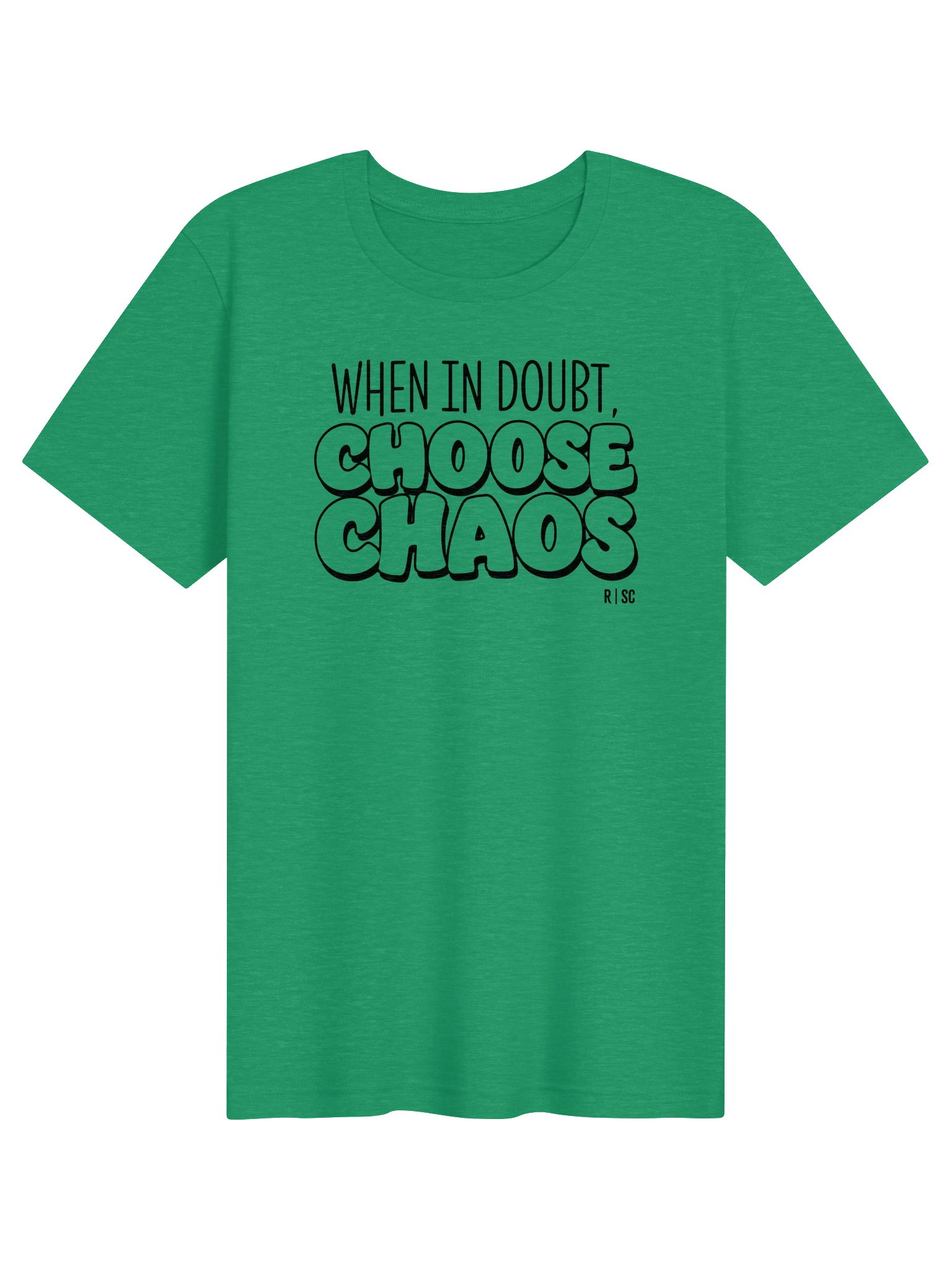 When in Doubt Choose Chaos T-shirt (Black) product image (91)