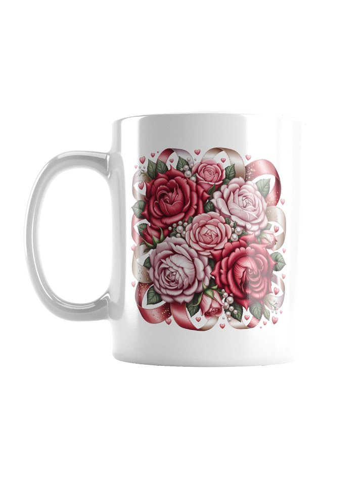 Rose and Ribbon Valentine Coffee Mug product image (2)