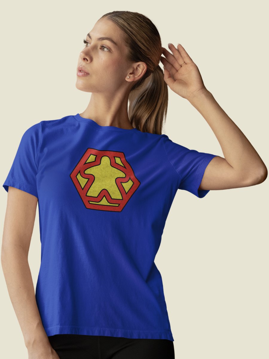 Superhero Meeple Logo T-shirt product image (1)