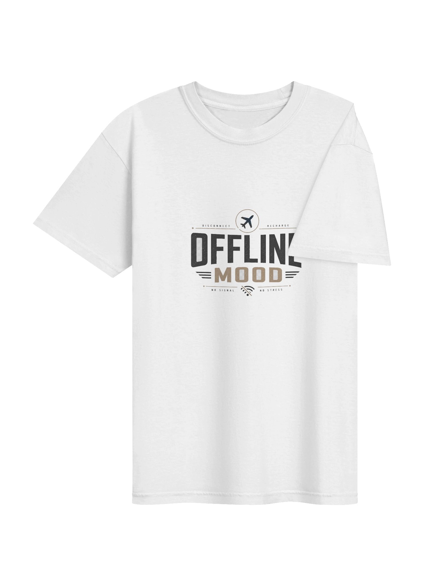Offline Mood Graphic Tee – Disconnect & Recharge T-Shirt product image (4)