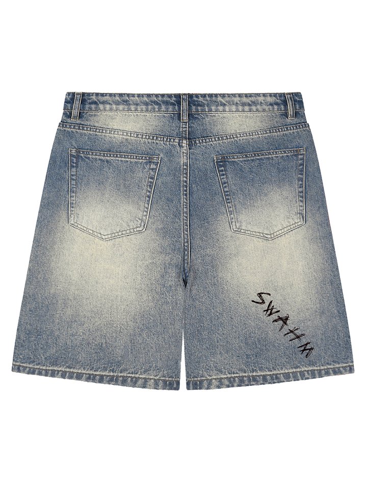 SWAHM “Stay Winning” Denim Shorts product image (2)